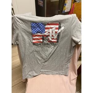 American Flag M TV Music Television Shirt Size XL